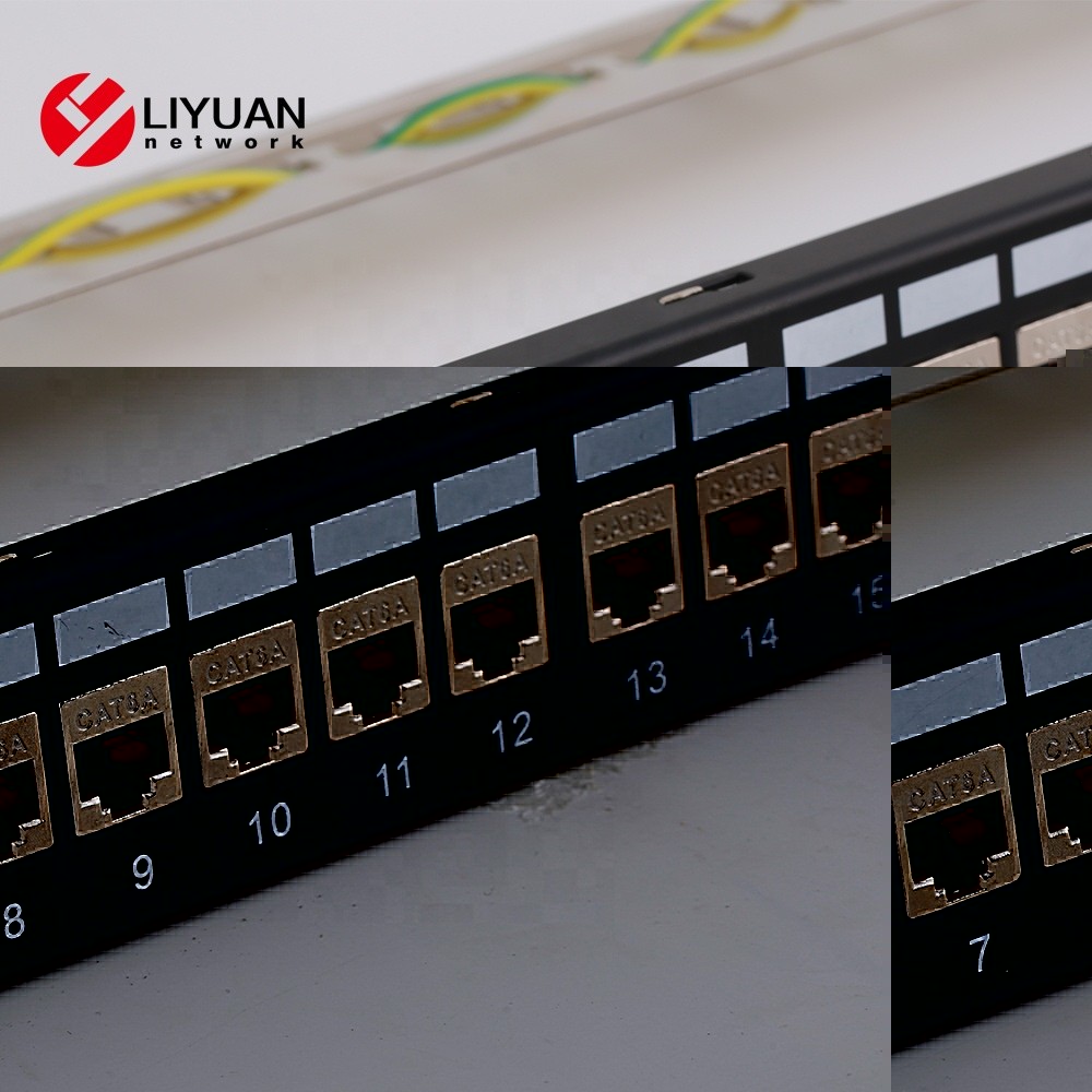 LY-PP6A-02+LY-KJ6A-16 STP CAT.6 24 Port Blank frame Patch Panel