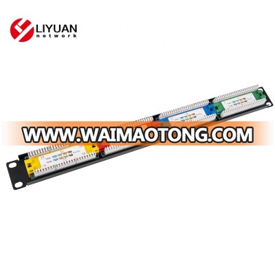 LY-PP6-44  Best Price 1U Cat6 24 port modular patch panel