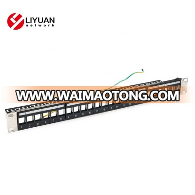 LY-BPP04-1S24P Cat6A 24 Ports UTP Blank Patch Panel