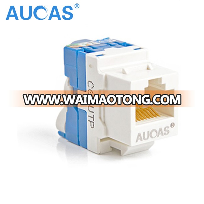 Aucas Brand CAT6 UTP Rotate Tool-less Type Keystone Jack Modular